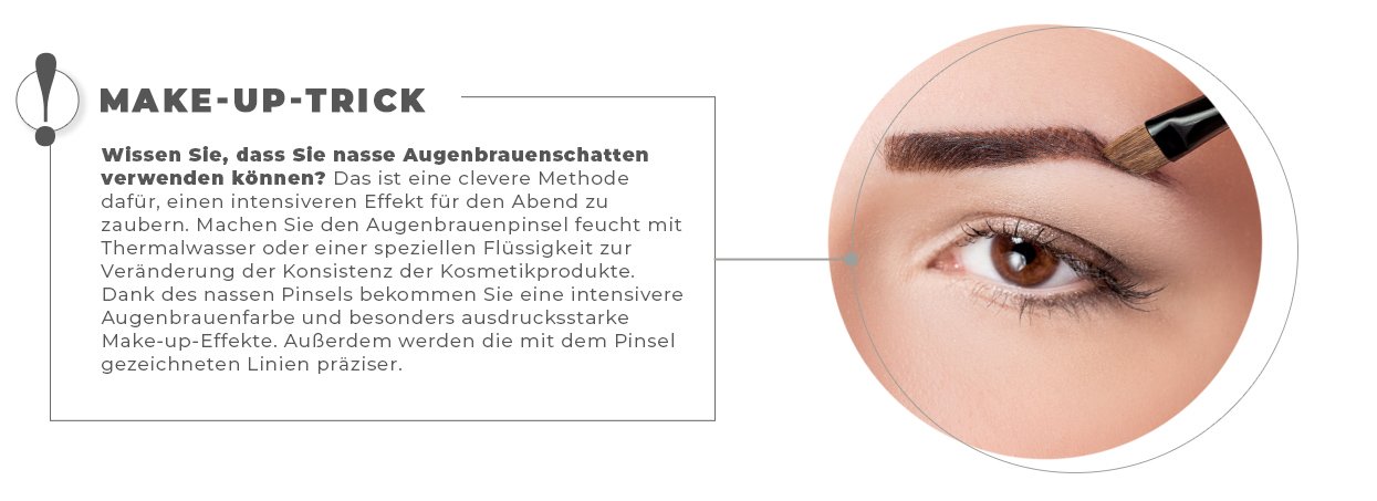 Augenbrauen mit Schatten Schritt für Schritt